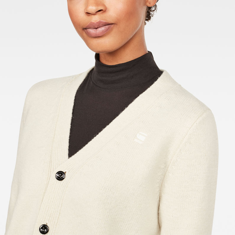 G-Star RAW® Core Cardigan Beige detail shot