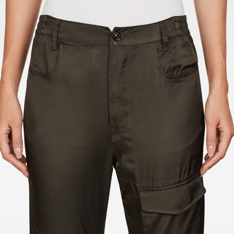 G-Star RAW® Boxxa 3D Mid waist Boyfriend Cargo Pants Grey detail shot