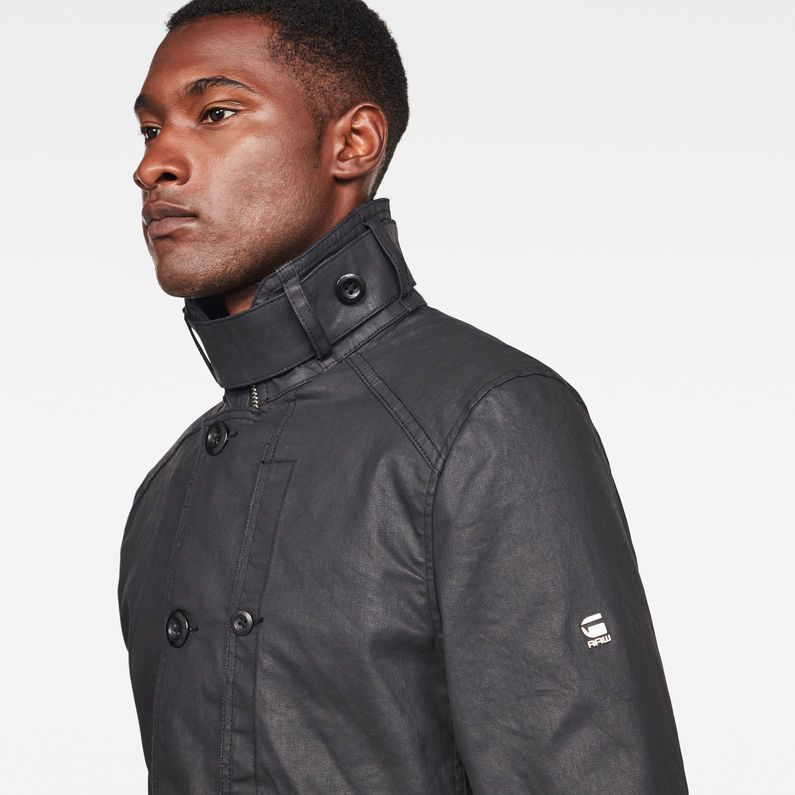 G-Star RAW® Garber Denim Trench Dark blue detail shot