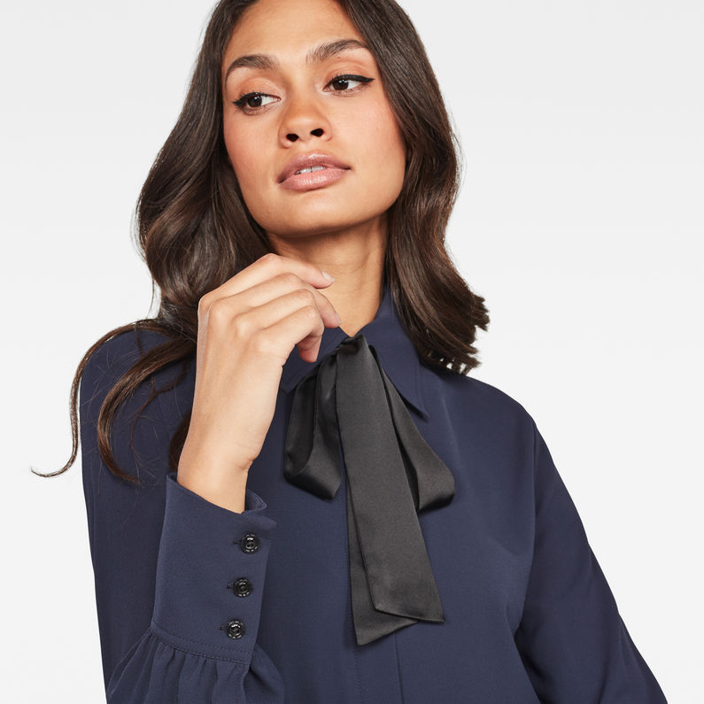 G-Star RAW® Core Slim Bow Blouse Dark blue