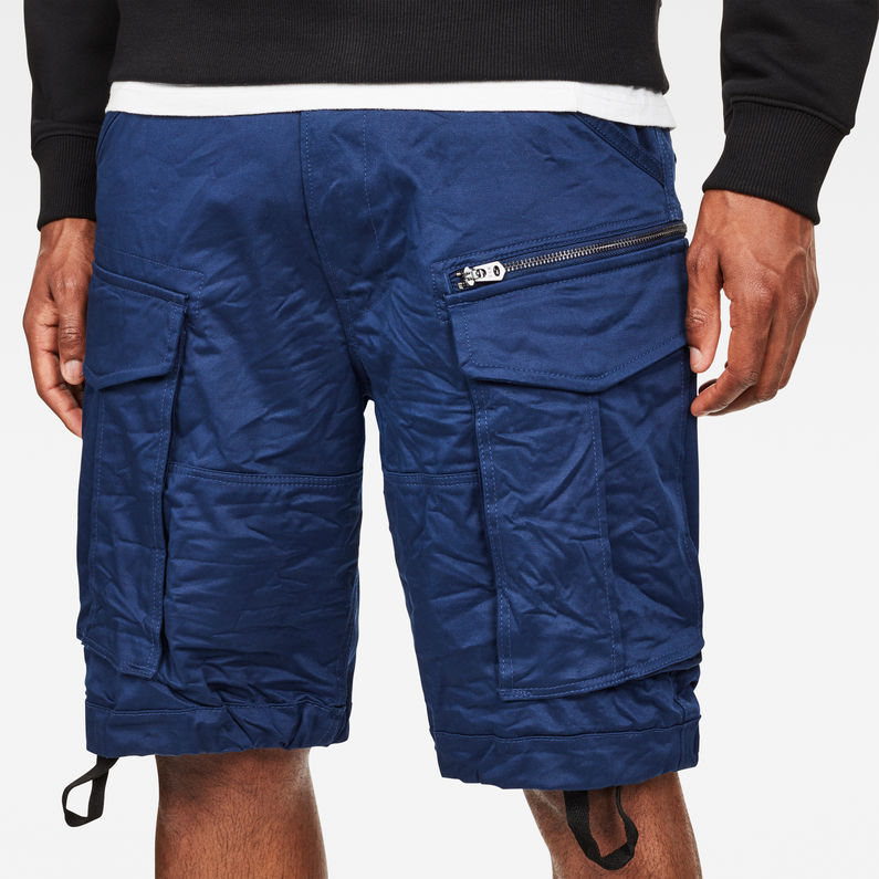G-Star RAW® Rovic Zip Loose 1/2 Length Shorts Donkerblauw detail shot