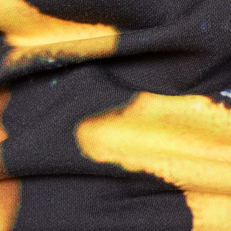 G-Star RAW® Bumble Frog Stalt Deconstructed Sweater Yellow fabric shot