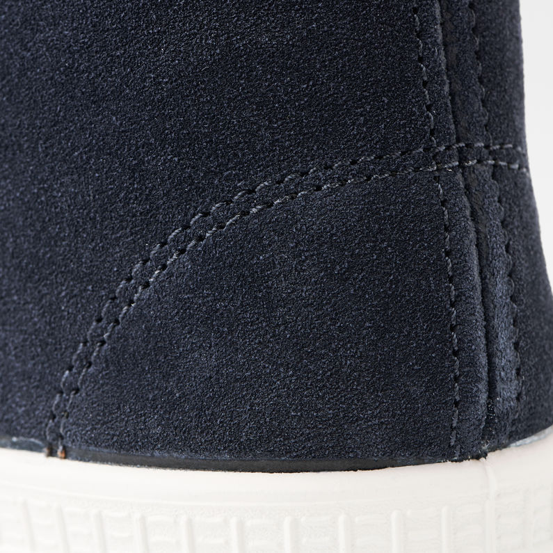 G-Star RAW® Rovulc Suede Mid Sneakers Dunkelblau fabric shot