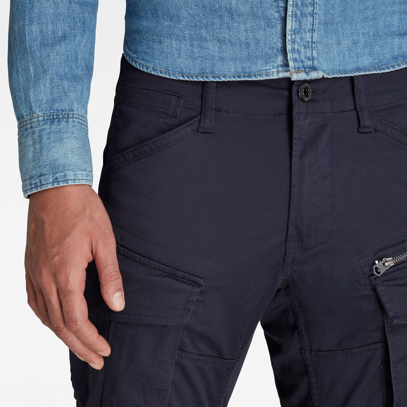 G-Star RAW® Rovic Zip 3D Straight Tapered Pants Dark blue detail shot
