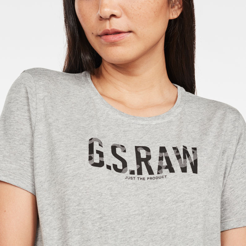 G-Star RAW® Graphic 76 T-Shirt Grey detail shot