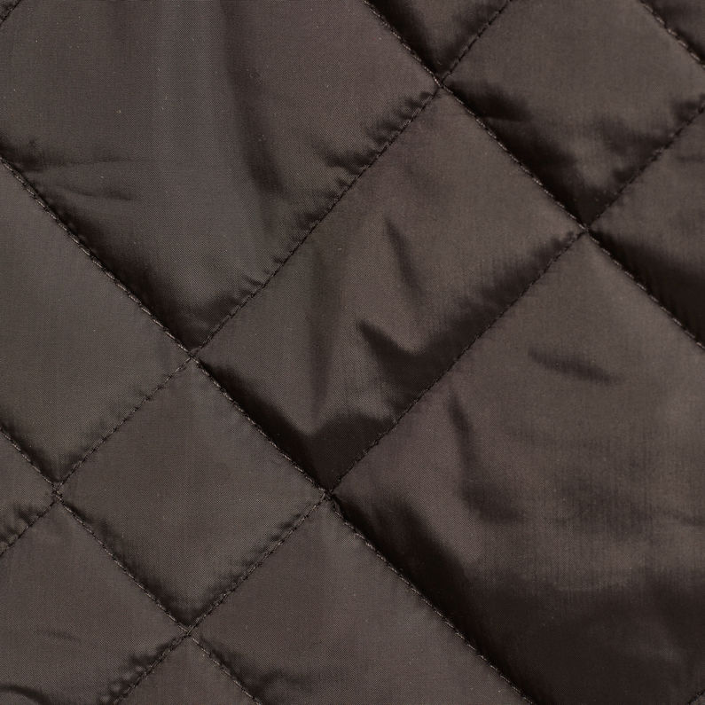 G-Star RAW® Blake Quilted Vest Zwart fabric shot