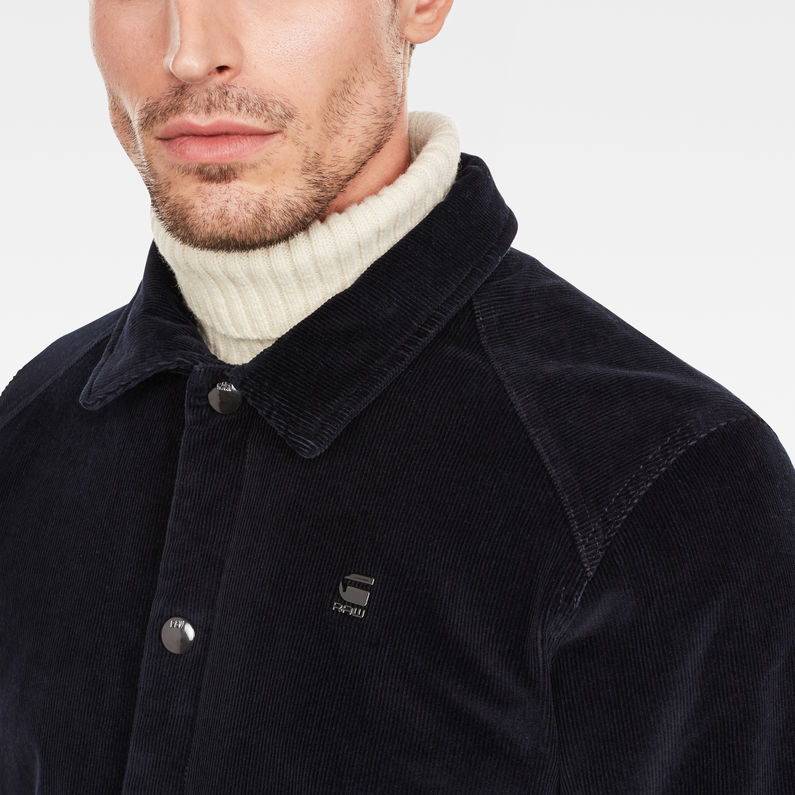 G-Star RAW® Type C Lumber Padded Pm Overshirt Donkerblauw detail shot