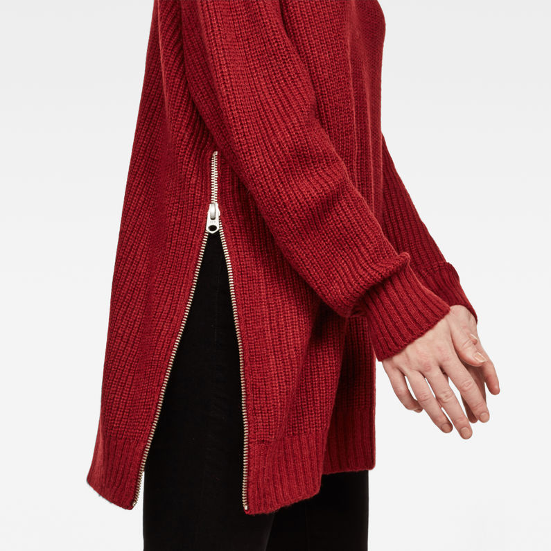 G-Star RAW® Plush Knit Red detail shot