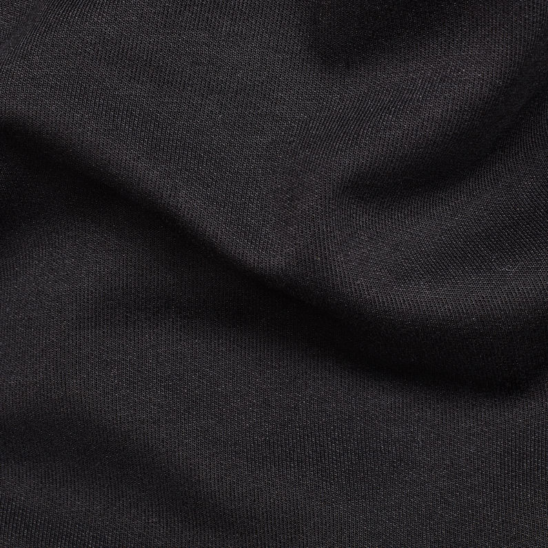 G-Star RAW® Core Sidezip Sweat Black fabric shot