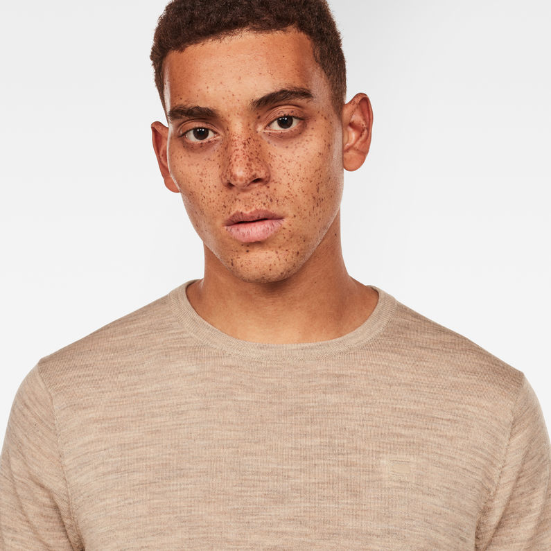 G-Star RAW® Core Knit Beige detail shot