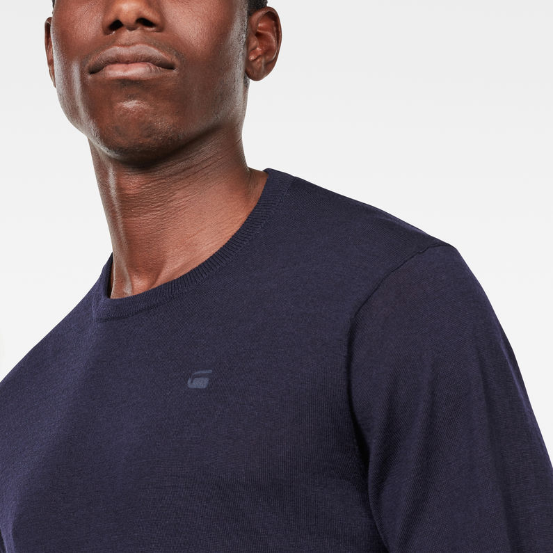 G-Star RAW® Core Knit Dark blue detail shot