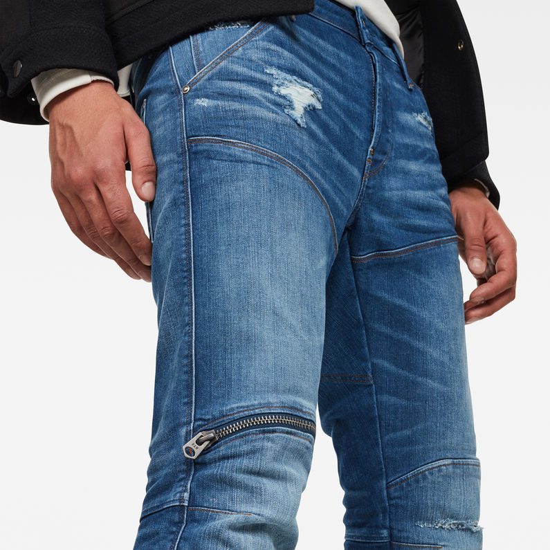G-Star RAW® 5620 3D Zip Knee Ripped Slim Jeans