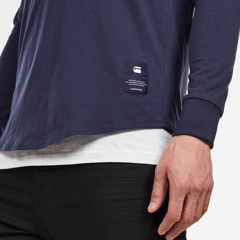 G-Star RAW® Swando Relaxed T-Shirt Dark blue detail shot