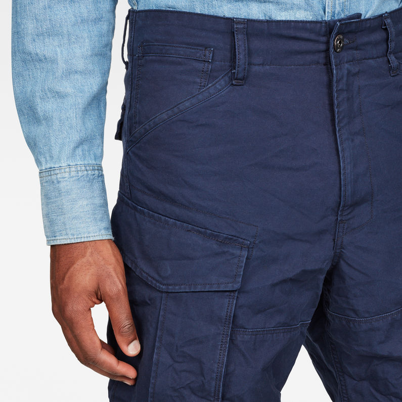 G-Star RAW® Rovic Relaxed 1/2-Length Shorts Dark blue detail shot