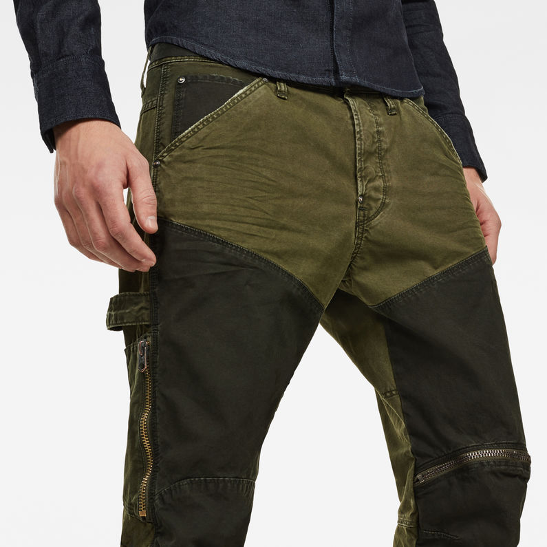 G-STAR Outlet 5620 3D Straight Trousers Green detail shot