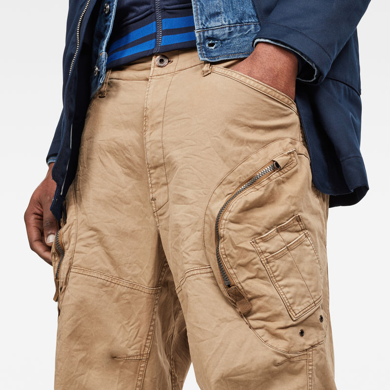 G-STAR Outlet Rovic 3D Airforce Relaxed Trousers Brown detail shot