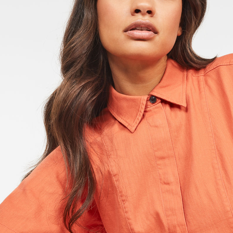 G-Star RAW® Bristum Deconstructed Jumpsuit Orange detail shot