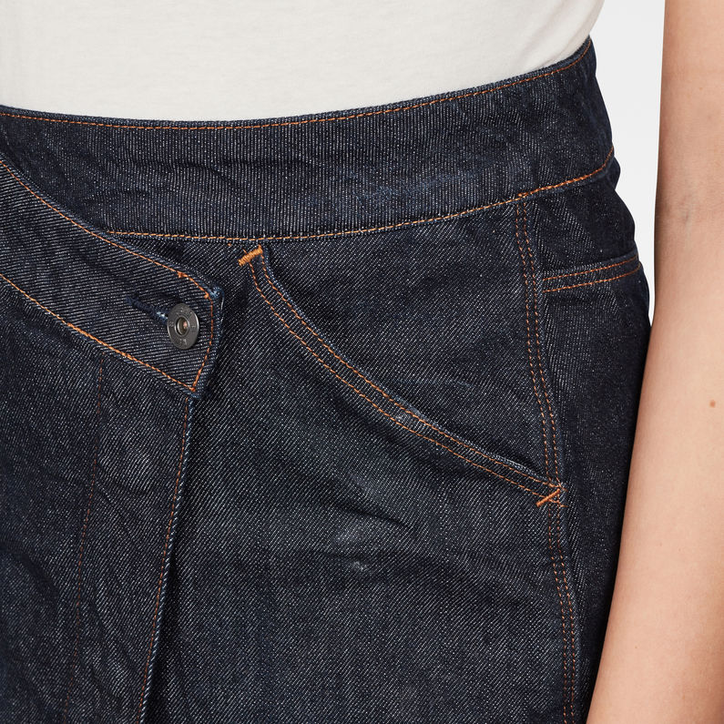 G-STAR Outlet 5621 Wrap Skirt Dark blue