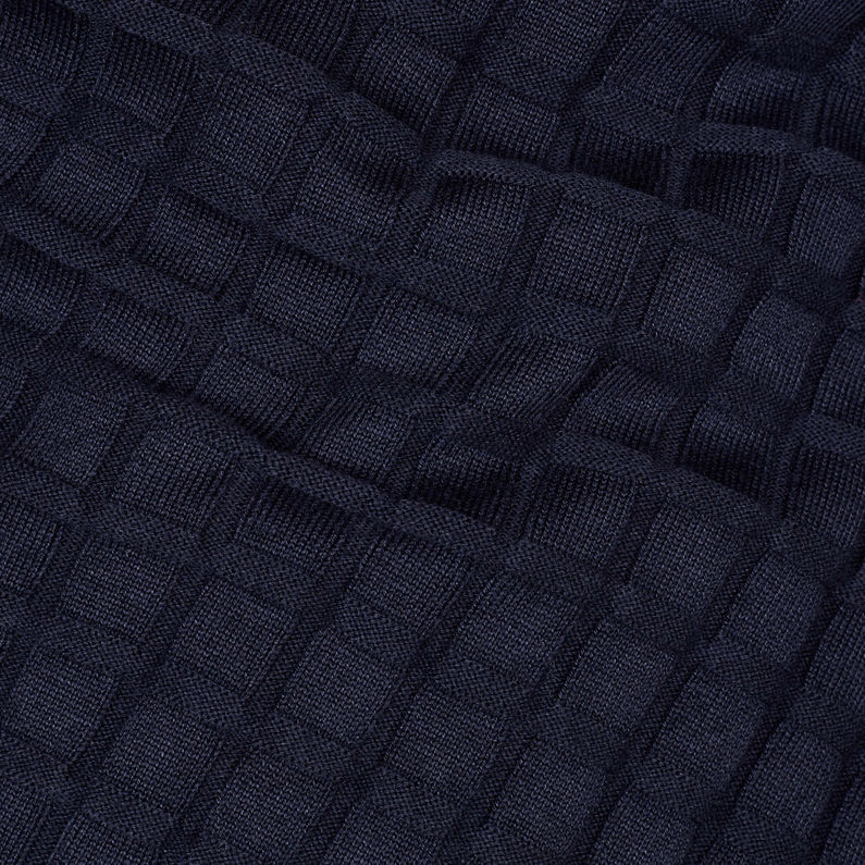G-STAR Outlet Jersey Core Table Turtleneck Knitted Azul oscuro fabric shot