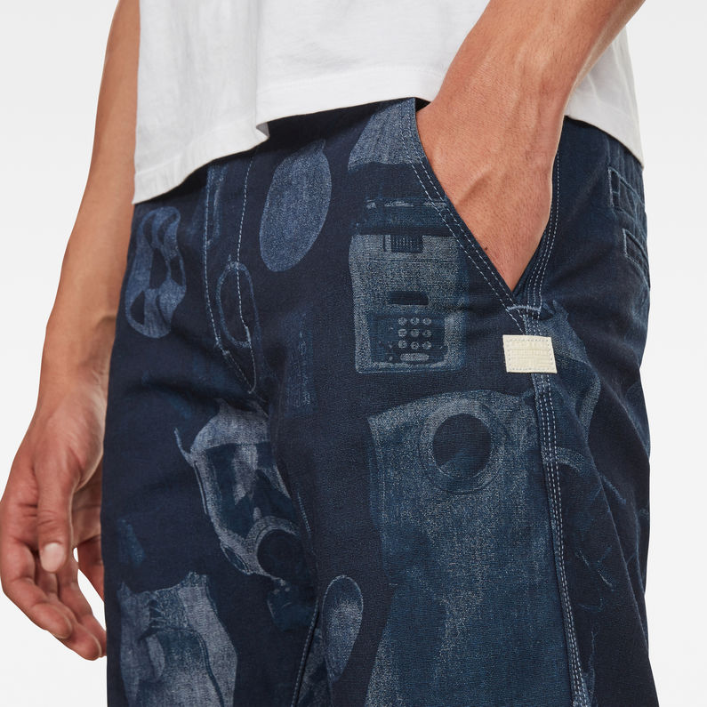 G-STAR Outlet Loic Chino Short Dark blue detail shot