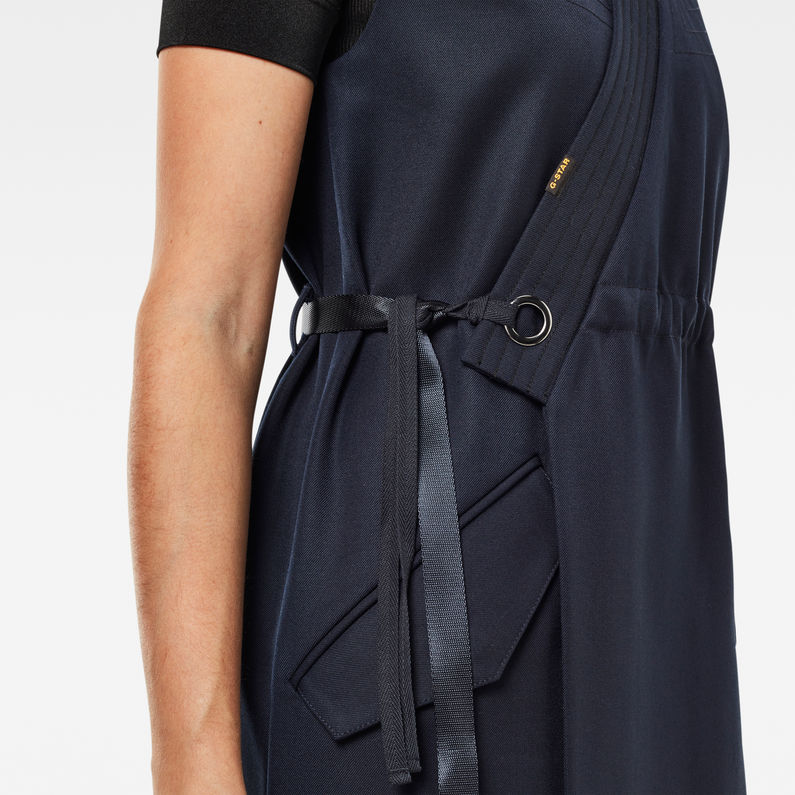 G-STAR Outlet Wrap Belted Dress Medium blue