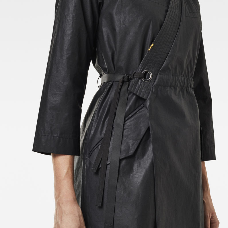 G-STAR Outlet Wrap belted dress 3\4 slv Black