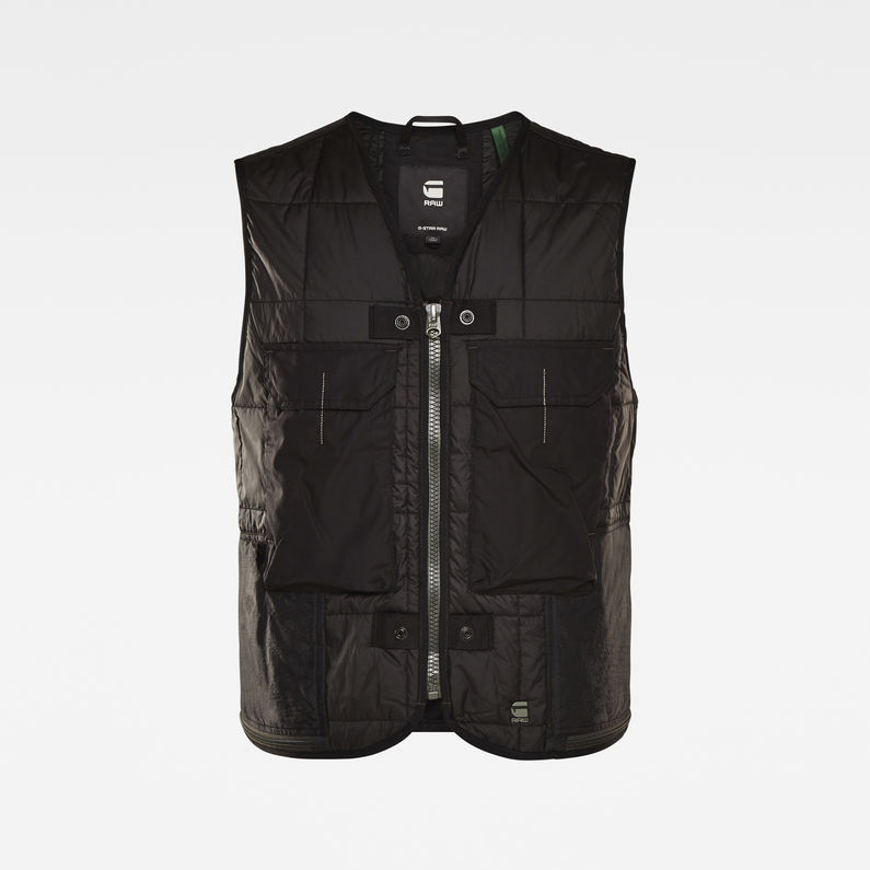 G-Star RAW® E Vest 2 in 1 ブラック detail shot