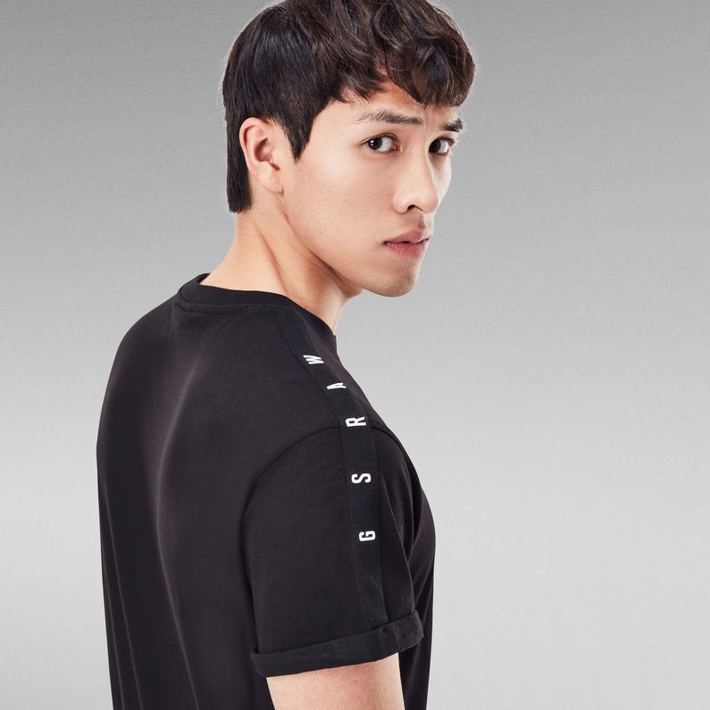 G-STAR Outlet Camiseta Lash Tape Negro