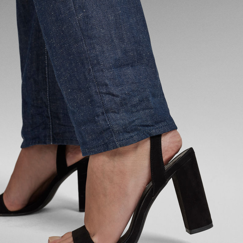 G-STAR Outlet Tedie Ultra High Long Straight Jeans C Dark blue