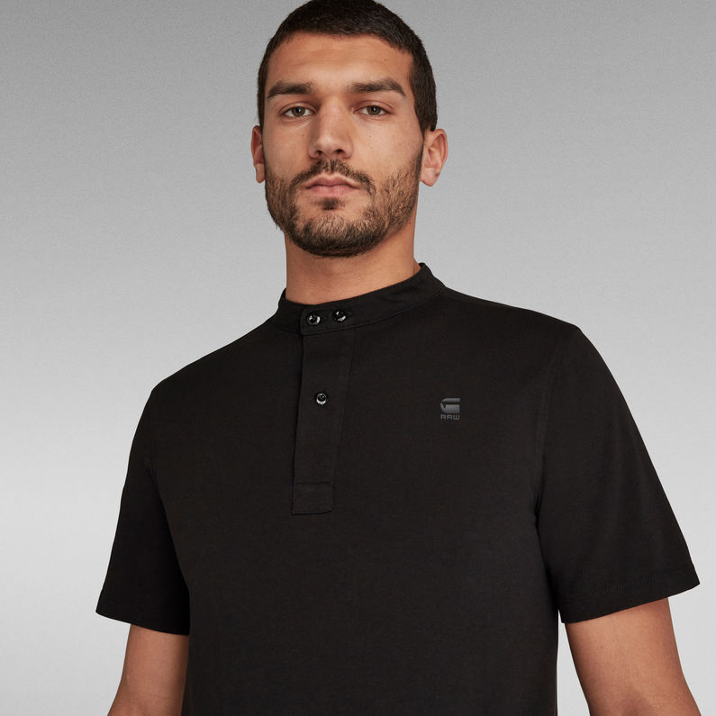 G-STAR Outlet Scan Collar Polo Black