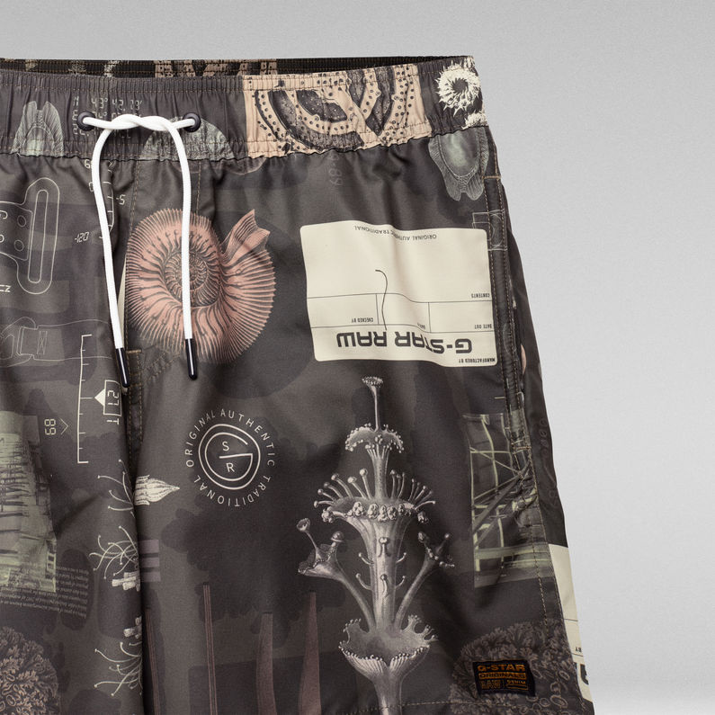 G-STAR Outlet Dirik Zip All Over Printed Swimshorts Multi color