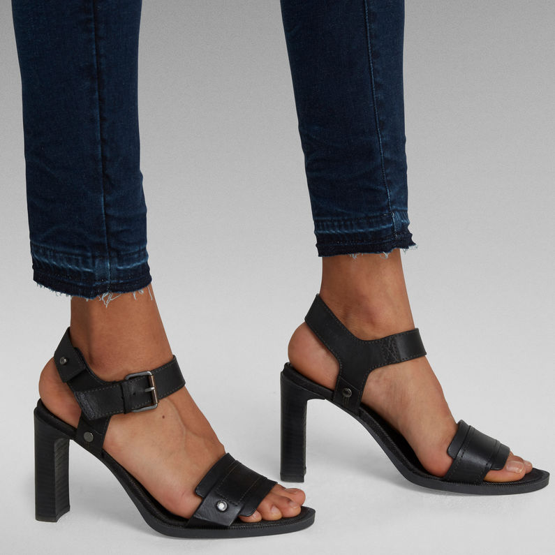 G-STAR Outlet 3301 Mid Skinny Ankle Jeans Dark blue