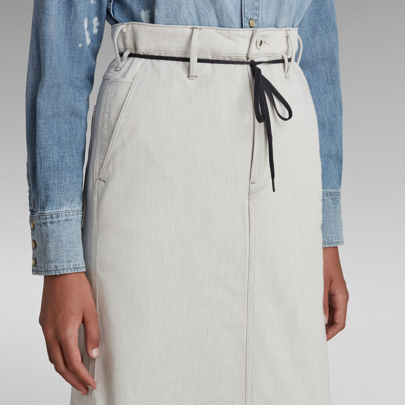 G-STAR Outlet Lintell Midi Skirt Beige