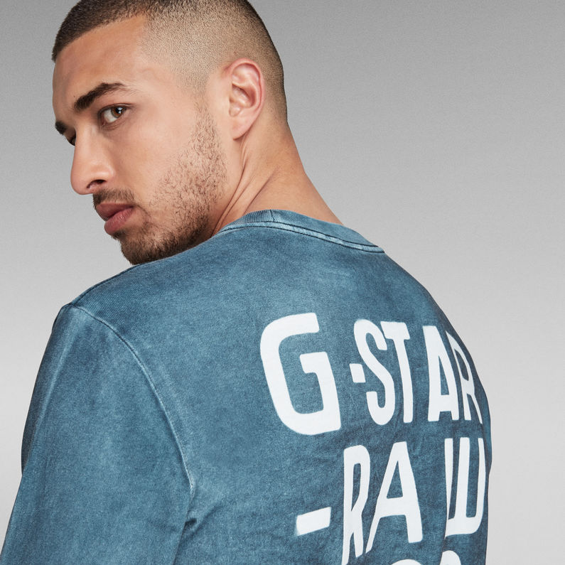 G-STAR Outlet Back Spray T-Shirt Dark blue