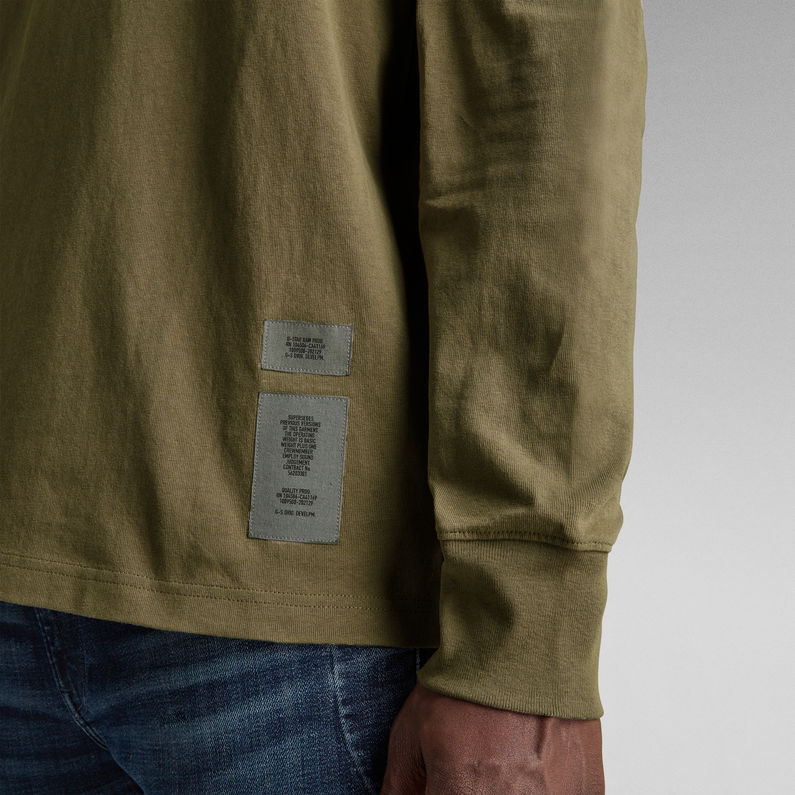 G-STAR Outlet Back Tape Oversized T-Shirt Green