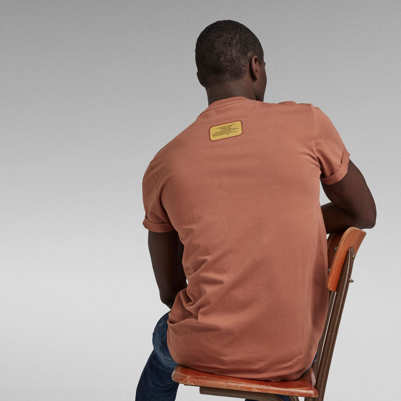 G-STAR Outlet Lash Small Graphic T-Shirt Brown