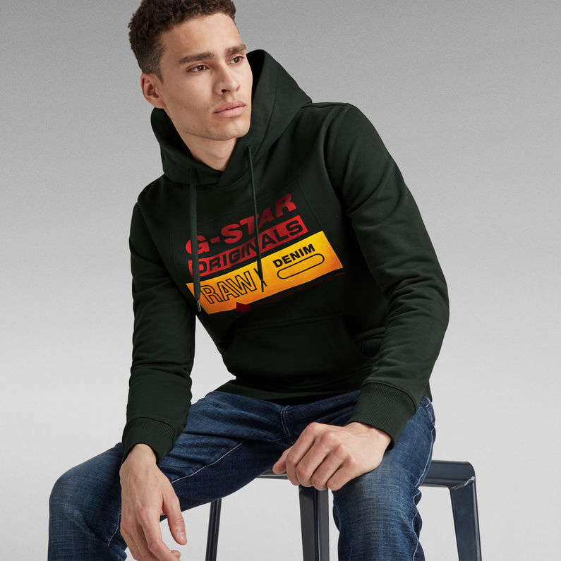 G-STAR Outlet Sudadera Originals Hooded Gris