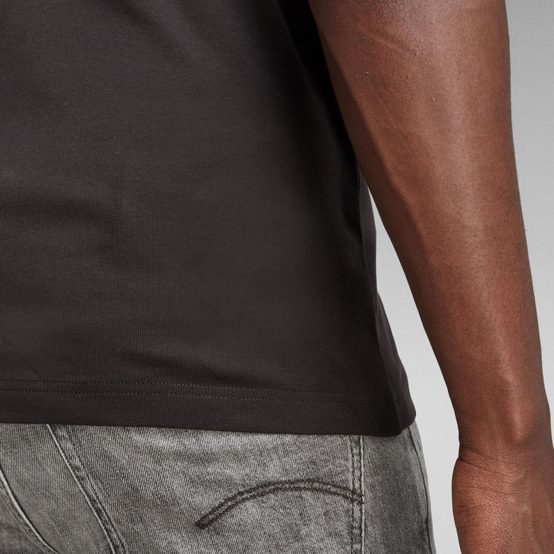 G-STAR Outlet Granddad Slim T-Shirt Black