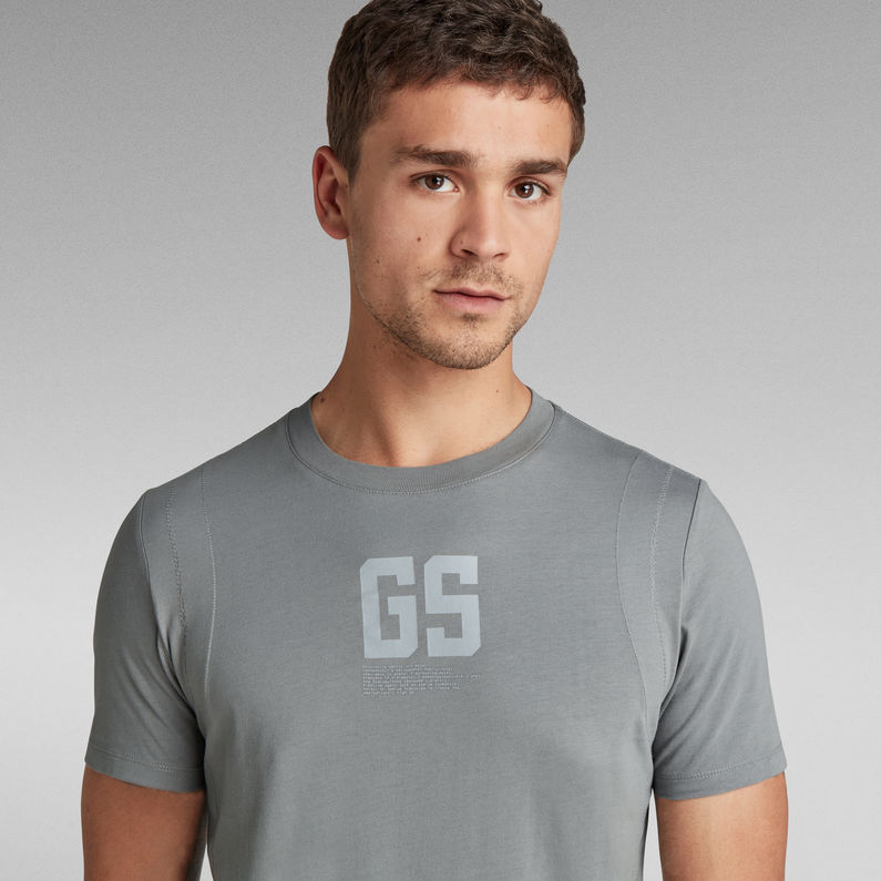 G-STAR Outlet Camiseta Stitch & Graphic Slim Gris
