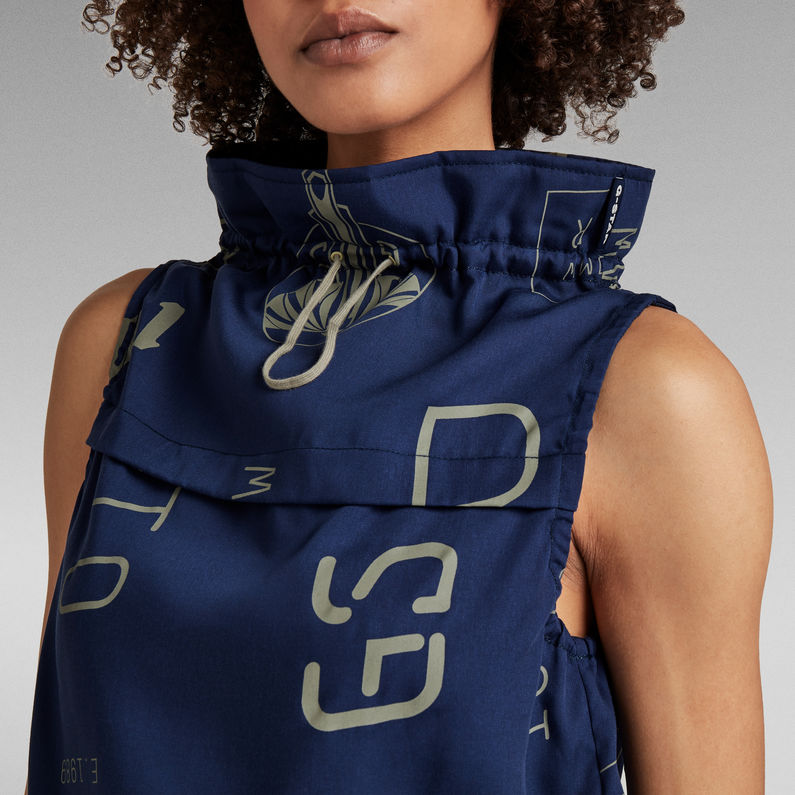 G-STAR Outlet Sleeveless Mock Neck Top Multi color