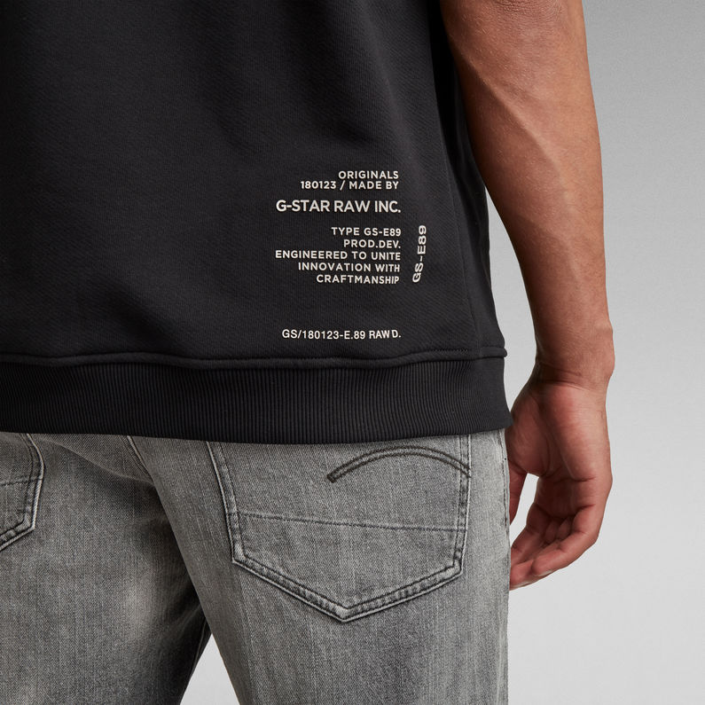 G-STAR Outlet Embro Text Sweater Black
