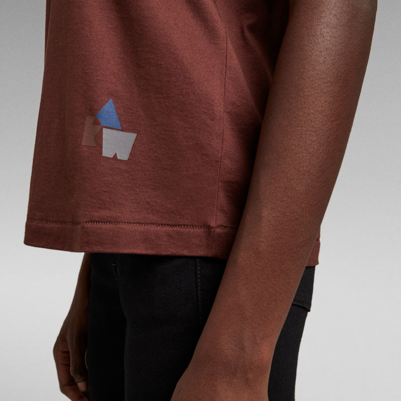 G-STAR Outlet Camiseta Regular Fit Marrón