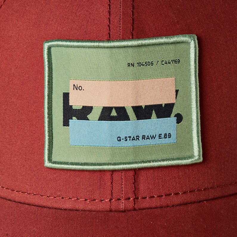 G-STAR Outlet Label Baseball Trucker Cap Red