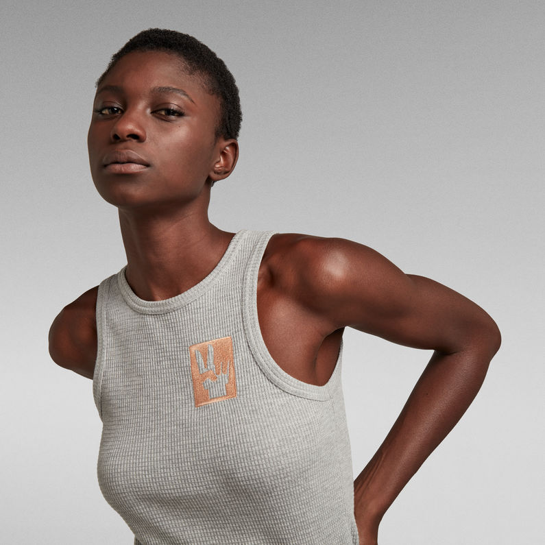 G-STAR Outlet Waffle Slim Tank Top Multi color
