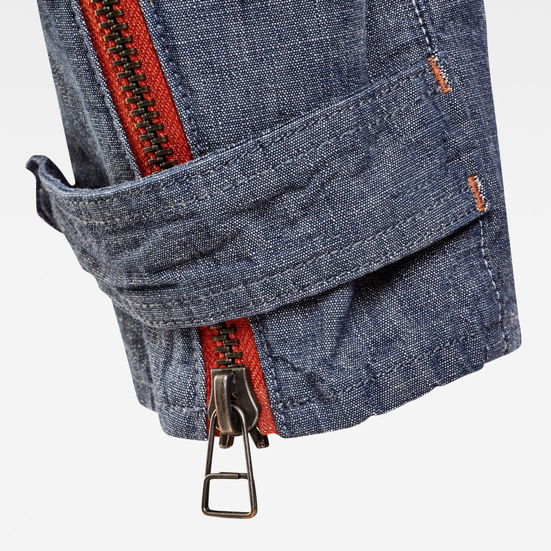 G-Star RAW® E Front Zipped Pants ライトブルー fabric shot