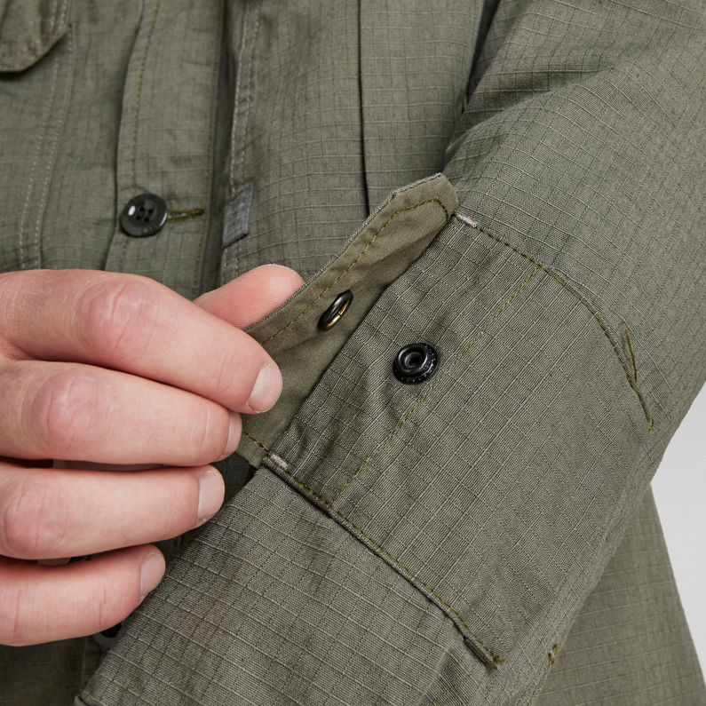 G-STAR Outlet 2 Flap Pocket Relaxed Overshirt Green