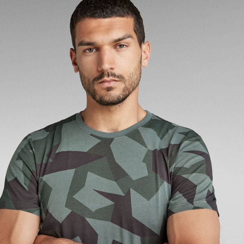 G-STAR Outlet Camo Round Neck T-Shirt Multi color