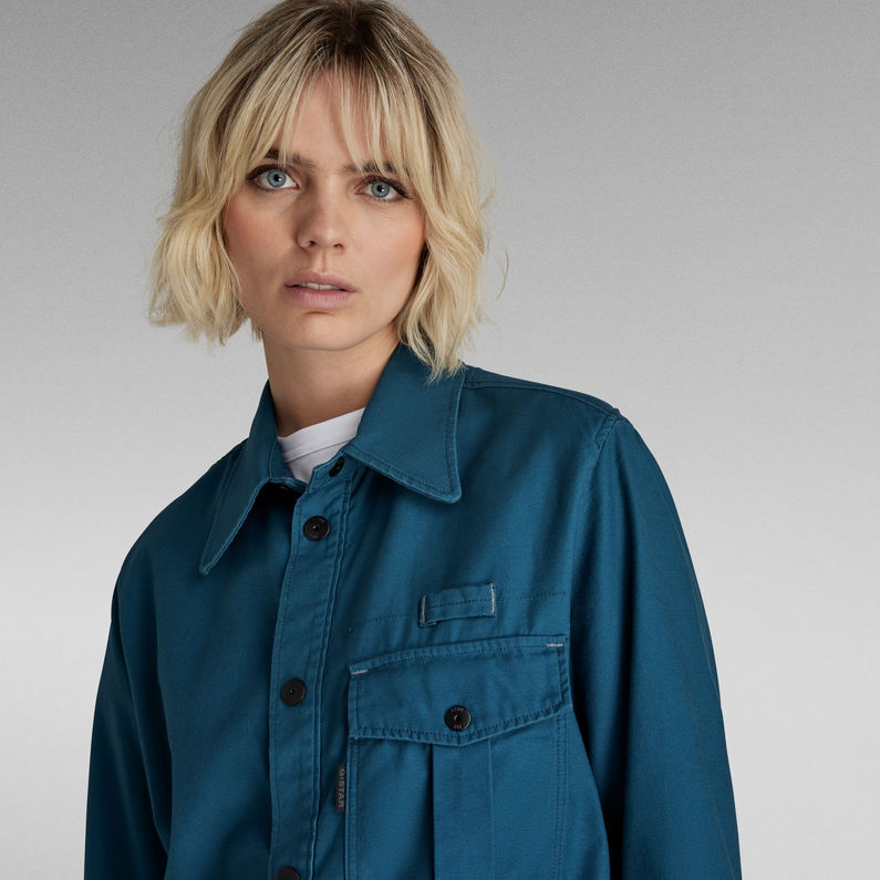 G-STAR Outlet Naval Collar Overshirt 2.0 Medium blue