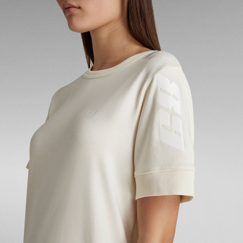 G-STAR Outlet Gel Print Dress White