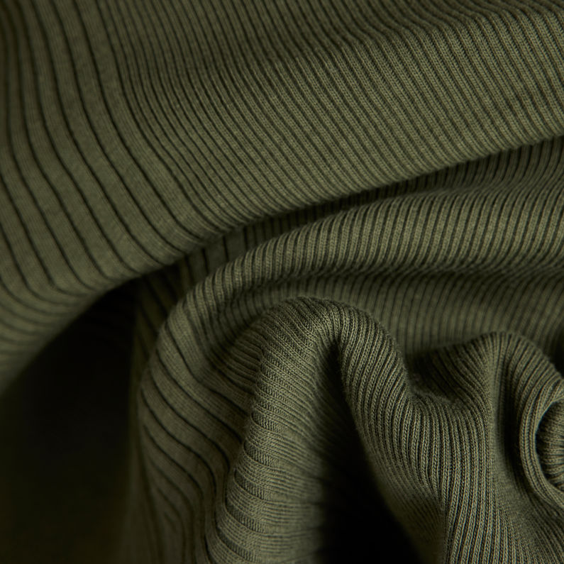 G-STAR Outlet Granddad Short Sleeve T-Shirt Green